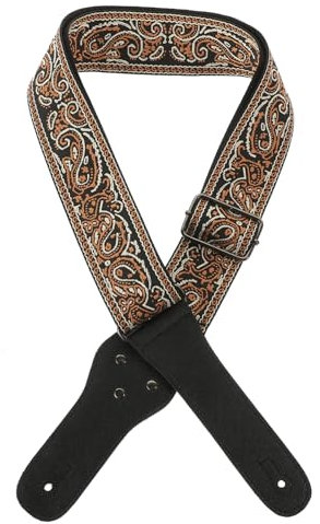 OFFSCH Gitarrenplektren Gitarre Akustikgitarre Und Bassgitarre Mit Gitarrenplektren Gurt Gitarre Und Bass Aus Nylon Und Leder