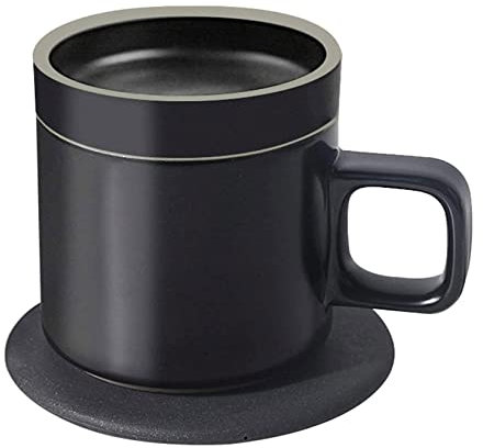 Chauffe-tasse pour bureau, téléphone portable, chargeur sans fil, chauffe-tasse à café avec arrêt automatique, chauffe-café pour café, lait, thé, bougie, cire, chauffe-tasse, plaque chauffante, vert