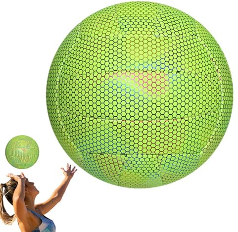 Beachvolleyball,Beachvolleyball im Freien | Sporttrainingsspiel Spielball - Leuchtender Ball, Soft-Volleyball für Wettkampf, Sporttraining, nächtlichen Strandspaß, Erwachsene, Männer, Frauen, Fitnesss