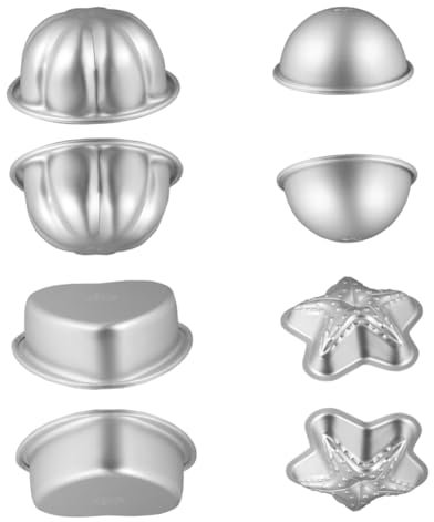 IWOWHERO Badeformen Aus Aluminiumlegierung 4er-pack Zum Backen Spa Einzigartige Formen Wiederverwendbar