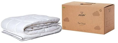 Panda® Kids Cloud Bamboo Cot Bed Duvet | Hypoallergenic, Lightweight, Fluffy, | Breathable & Cooling, 4.5 Tog | Machine Washable | 150x120cm