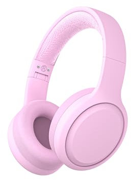 Xunpuls Casque Bluetooth pliable sans fil pour enfants, son stéréo avec micro, 10 heures d'autonomie, Bluetooth 5.3, casque supra-auriculaire sans fil pour enfants, adultes, école, classe en ligne
