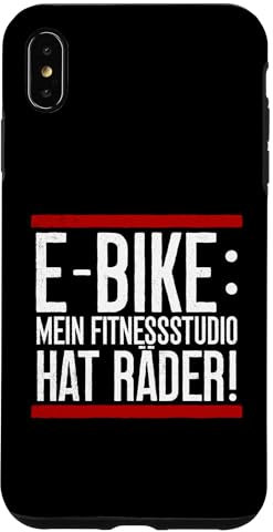 E-Bike Mein Fitnessstudio Hat Räder Akku Fahrrad Hülle für iPhone XS Max