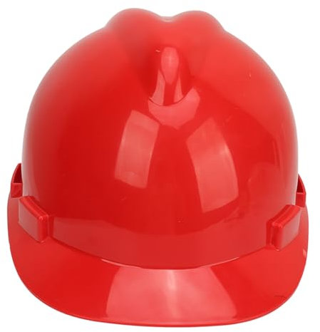 Cappello duro di sicurezza ad alta resistenza tipo V ABS lente rinforzata traspirante protezione testa casco da costruzione rosso