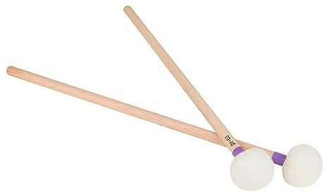GALPADA Mazo de Fieltro y Madera para Instrumentos de Percusión, 2 Piezas, Accesorios para Timbales Excelente Artesanía y Larga Durabilidad, Adecuado para Percusionistas
