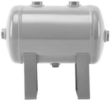 Mini tanque de compresor de aire horizontal con manómetros, válvula de retención y drenaje, 180 psi para reparación de automóviles y uso industrial