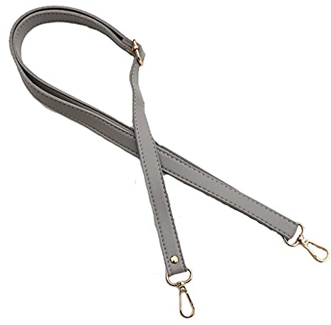 Práctica correa ajustable de piel sintética de 138 cm para bolsos cruzados, accesorios de bolsa de hombro, asa ajustable, Hebilla gris dorada