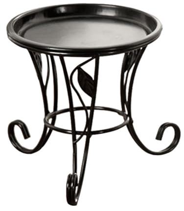 Eoixuqba Pflanzenständer Aus Metall, 13.5x13.5x13cm Pflanzenhocker Metall Rund, Blumenbank Für Innen, Blumenhocker Outdoor, Blumenständer Draußen Wetterfest, Pflanzenständer Für Balkon Wohnzimme Büro