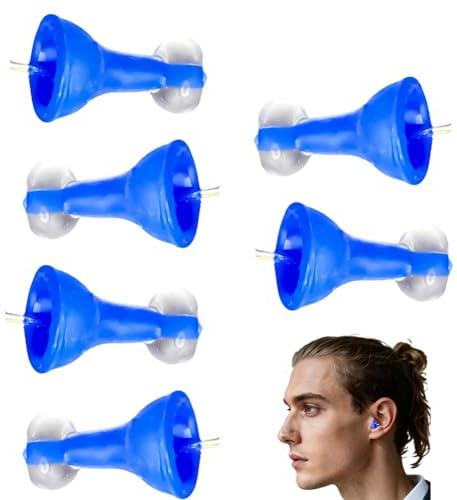 Aufblasbare Ohrstöpsel 2 Paar – Silikon Ohrstöpsel für Schwimmen, Flugzeug & Schnarchen – Wiederverwendbar, Geräuschreduzierend & Ultra-Bequem- 4PCS