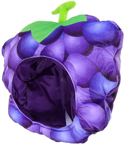 TOYANDONA Funny Grape Party Hat Novelty Costume Accessory for Carnival and Photo Props, Fruit Headwear for Adults and