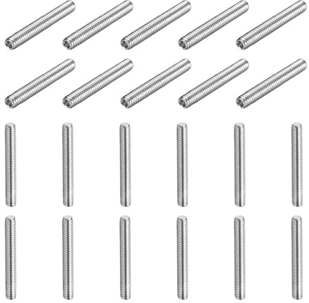 QUARKZMAN 20 Pcs Tornillos Prisioneros M4-0.7 X 30mm 304 Acero Inoxidable | Punta Cóncava, Cabeza Allen Hexagonal Interna, Para Reparación De Accesorios De Baño Muebles Proyectos DIY