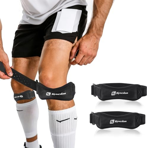 Ekukeon Fascia Elastica Ginocchio Sport, Tendinite alla Rotula, Ginocchiera Sportiva, Tutore per Ginocchio, Stabilità e Supporto durante Corsa, per Escursionismo, Calcio, Basket, Corsa
