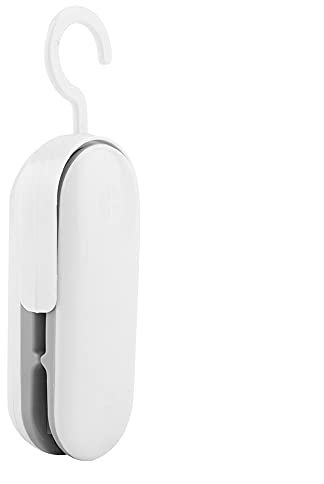 TOPINCN Mini-Plastpåsar För Tätning Av Mat, Bärbara, För Hushåll, Dagligvaror, Mellanmålspåsar, Lufttäta, Batteridrivna (Batteri Ingår Ej) Grå