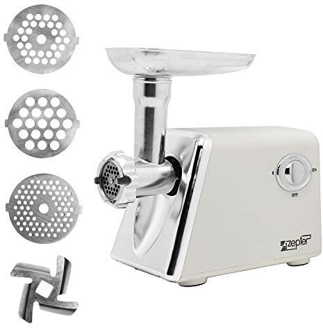 Hanchen Picadora de Carne Eléctrica Molino de Carne Comercial 1500W Máquina de Picar Carne/Verduras Industrial con 3 Placas de Molienda