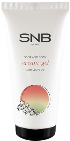 SNB - Crema professionale per piedi con olio di chiodi di garofano 50 ml - Balsamo idratante per piedi con aloe vera, glicerina e mentolo, cura rinfrescante per piedi stanchi e secchi - cura dei piedi