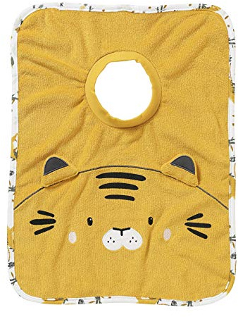 Vertbaudet Großes Baby Lätzchen zum Überstreifen senfgelb tiger ONE SIZE
