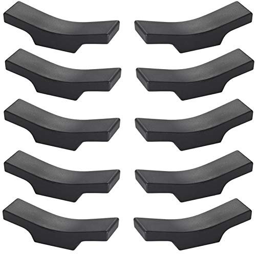 10 Stück Essstäbchen Ablagen, Legierung Essstäbchen Halterung, Fallfest Stäbchen Halter, für Tisch Besteck Set, Restaurants Zubehör（Schwarz）