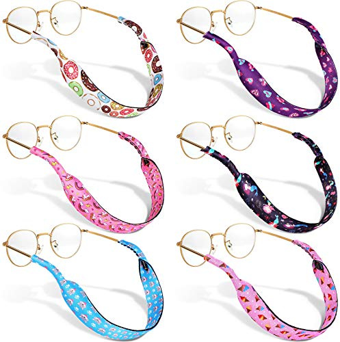 Weewooday 6 Pieces Kids Eyeglass Strap Nonslip Sunglasses Holder Lanyard Retainer, As the Pictures Shown, 33 cm x 2.5 cm/ 13 x 1 inches (L x W)