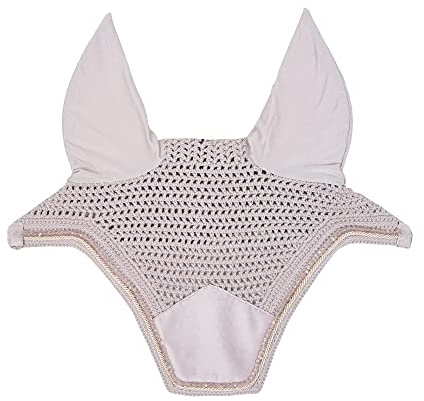 Bonnet Anti-Mouche Cheval Wellington Velvet Pearl - Kentucky Horsewear