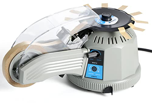 Frifreego Automatischer Klebebandabroller Rotationsscheibe Bandschneidemaschine, 13-60 mm Schnittlänge, 3-25 mm Bandbreite, Büro Schulbedarf zum Schneiden von Scotch Tape Doppelseitiges Klebeband