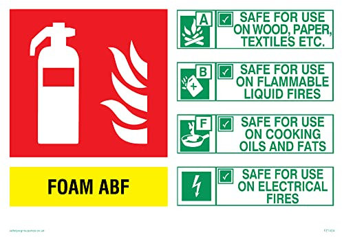 Cartello estintore in schiuma Abf – 200 x 150 mm – A5L