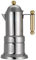 Vigano Kaffeemaschine 4 Tassen Edelstahl Mokkakanne Herd-Kaffeemaschine Kaffeebrühwerkzeug mit Sicherheitsventil 200 ml(50 ml/Tasse)