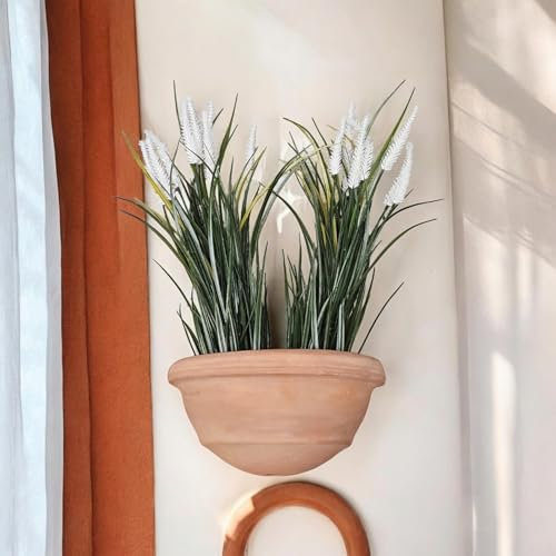 Teramico - Vaso da Parete in Terracotta Handmade Italia | 31/41 cm | Robusto e Frost-resistant | Decorazione Giardino Unica (41cm)