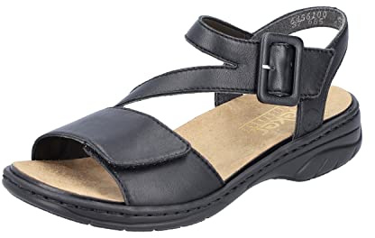 Rieker Damen Sandalen 64561-00 Schwarz GR. 37