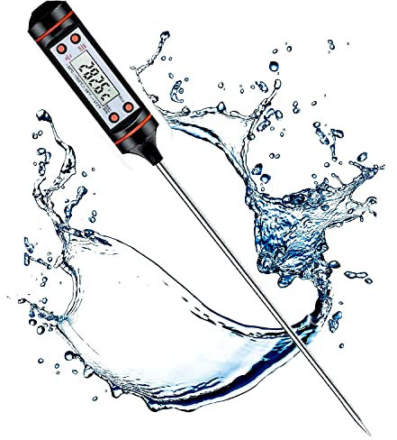 ONLYNDS® SUPER Termómetro cocina digital PREMIUM | Carne Agua Líquidos Barbacoa Alimentos Horno Aceite BBQ