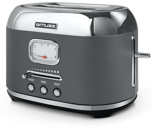 Grille-pains 2 Fentes 1000w Noir/inox - MS-120DG