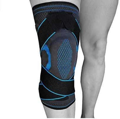 Genouillères Ménisque et Ligament Sport Réglable Avec Tampon de Gel sur la Rotule et Stabilisateurs Latéraux.Genouillère Sport Compréhension Avec Élastique Réglable Pour Soulager la Douleur