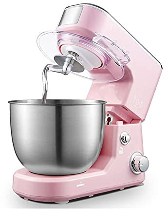 BLUNOA Multifunction Stand Mixer Professional Blender with A Series of Mixing Accessories Necessary Decorations for Modern Kitchens (Color : Pink, Size : 4L)