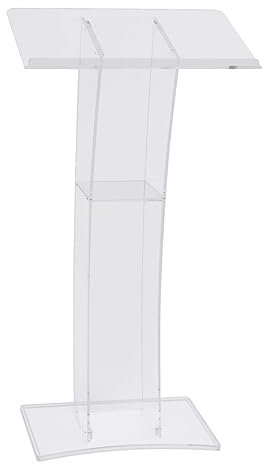 Rednerpult Für Kirchen,Stehpult,Vortragstisch,Acryl Podium,Laptopständer,Tragbares Rednerpult,Präsentationspodium,Empfangsständer,Transparente Rednerpulte & Podien,Für Hochzeiten,Büro,Klassenzimmer