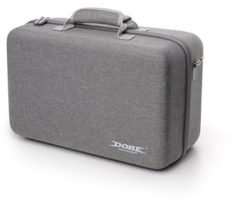 Redlution PS5 Slim Console - Bolsa de almacenamiento portátil multifuncional de material EVA ligero, diseñada para almacenar los controladores de consola y accesorios