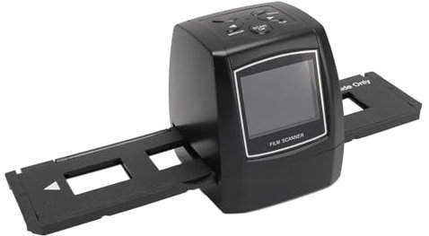GOWENIC 24-MP-Film- und Diascanner mit 2,4-Zoll-LCD-Bildschirm, Digitaler Filmscanner, Konvertiert 35-mm-135-126KPK-110-Ultra-8-mm-Filmnegative in Digitale JPG-Fotos, Unterstützt
