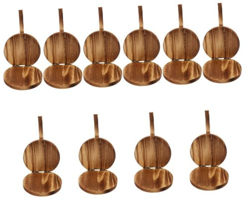 OUNONA 10pcs Dumpling Wrapper Presser Handmade Dumpling Maker Food Grade Wooden Material Easy to Use Versatile