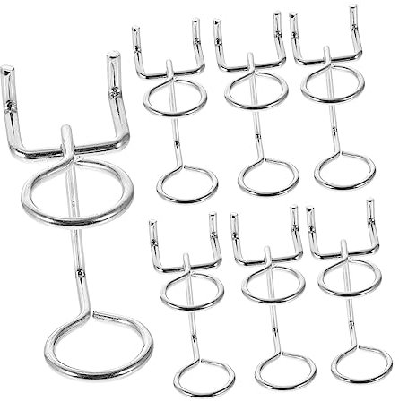 ORFOFE Ganci Per Pannello 10 Pezzi, Organizer Da Parete Portautensili Multiuso Doppio Anello, Compatibili Pannelli in Metallo e Non, Per Casa, Garage e Officina