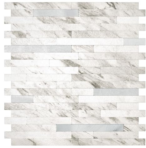 d-c-fix Wandfliese Premium Metal and Marble (29,7 x 29,2 cm) - Klebefliese für Küche, Bad & Küchenrückwand – selbstklebend & wasserdicht