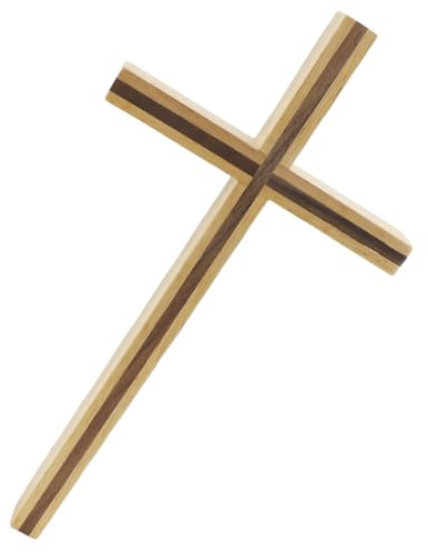 ZJIVQO Wooden Cross, Wall Hanging Decor, Wall Mounted Jesus Cross Ornament for Home, Christian Weddings, Parties, Bedroom, Living Room