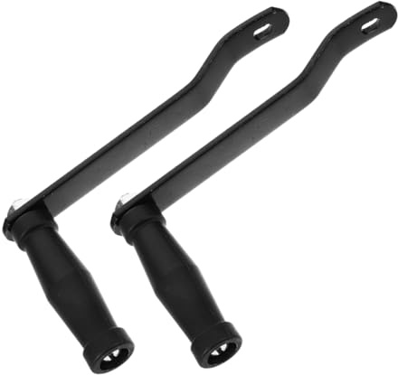 TOYANDONA 2pcs Heavy Duty Galvanized Iron Winch Handle Crank Replacement Ergonomic Manual Hand Winch Handle for Boat and Car Trailers Portable Durable Lift Accessory for Towing and Outdoor
