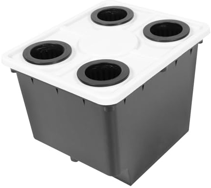 SHINEOFI Cubos de Cultivo Hidropónico para Invernadero Barriles de Plástico sin Suelo Plantador para Frutas y Verduras Jardineras Resistentes para Huertos Balcón y Jardín