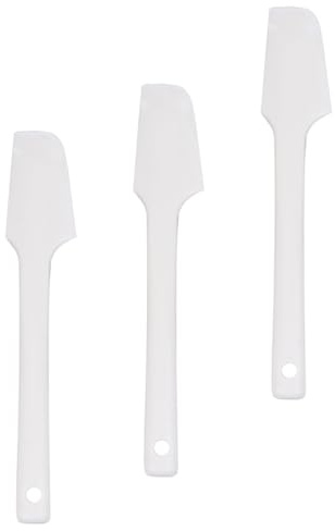 DOITOOL 3pezzi Spatole Silicone Cucina Raschietti per Spatole da Forno Manico Utensili in Silicone per Pasticceria Tagliapasta per Dolci Uso Versatile Cucina e Forno