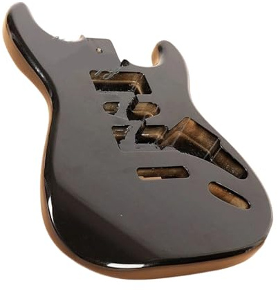 E-Gitarre Double Rock Korpus Aus Schwarzem Okuma Vorgefertigte Gitarrenkorpus Bausätze