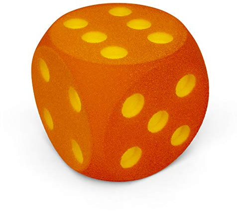 Volley cubo di Schiuma Morbida - 16 cm - Arancione
