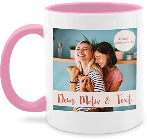 Tasse Tassen 325ml - eigenem - Eigenes Foto I Eigenes Bild - 325 ml - Rosa - tassenbild fototasse selbst drucken druck kaffeetasse fotobecher customized mug with photo selber gestalten custom