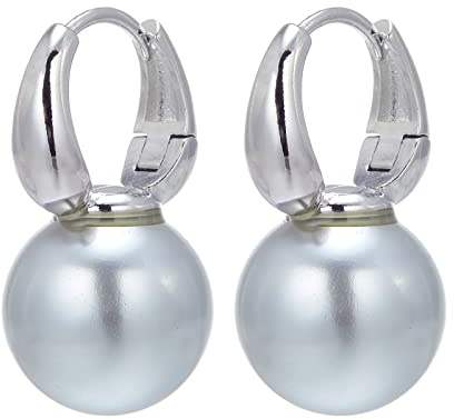 Huge Tomato Perlen Trofenohrringe, 14mm elegante groß Perlen Ohrringe für Frauen, 14k Gold plattierter Bügelverschluss, Creole, Perlenohrringe als Geschenk