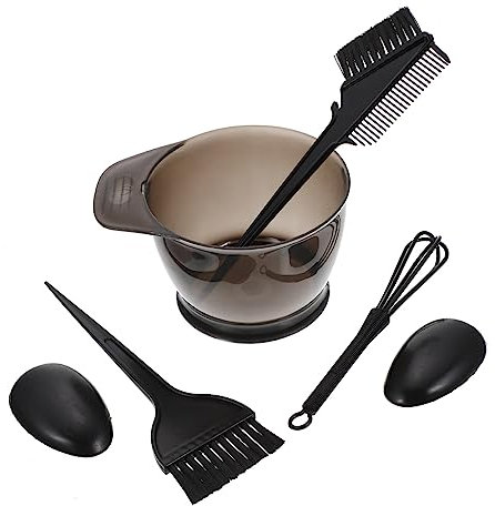 1 Juego De Cinco Piezas Para Teñir El Cabello Kit De Cuidado Del Cabello Herramientas De Pinceles Para Mezclar Kit De Tinte Para El Cabello Cepillo Y Tazón