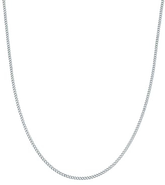 True Rebels Herren Kette Edelstahl | Platin, Panzerkette, Karabinerverschluss