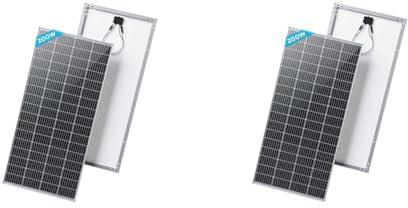 RENOGY 200W 12 Volt Solarpanel Monokristallin Solarmodul Photovoltaik Solarzelle Ideal zum Aufladen von 12V Batterien Wohnmobil Garten Camper Boot (Packung mit 2)