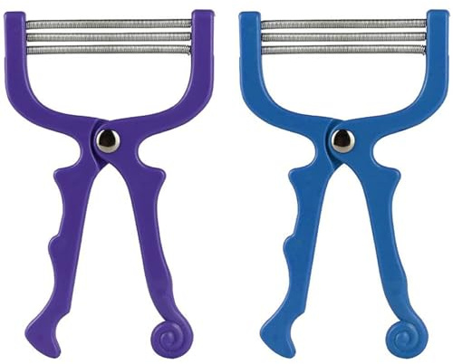 RSYHVG 2 Pieces Handheld Facial Hair Removal Threading Beauty Epilator Tool Removal Threader Remover Spring Facial Hair Epilator Use for Women Face Hair Removing Beauty Tools Random Color